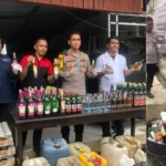 Polres Sorong Musnahkan Ribuan Liter Miras