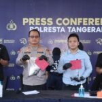 konferensi pers di Polresta Tangerang.