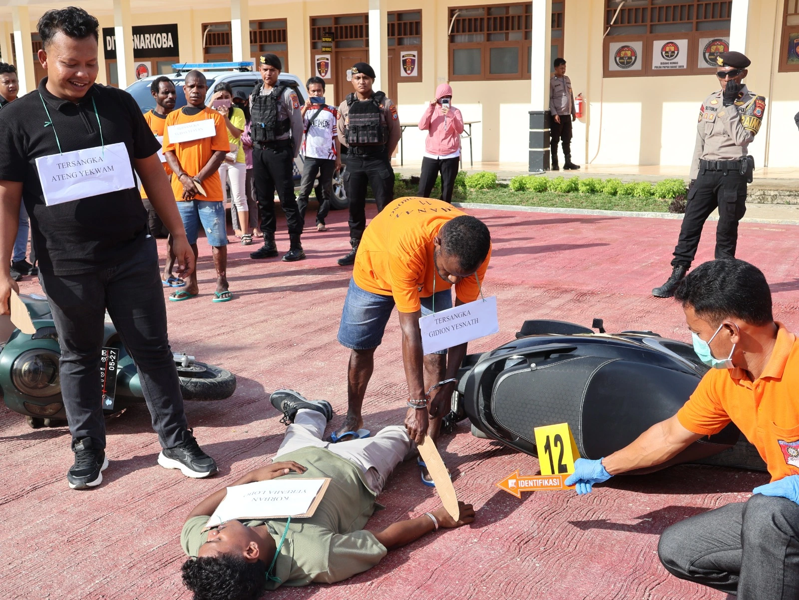 Terbongkar! Rencana Pembunuhan Keji di Tambrauw Disusun Rapi, Detik-detik Mencekam Terkuak di Rekonstruksi