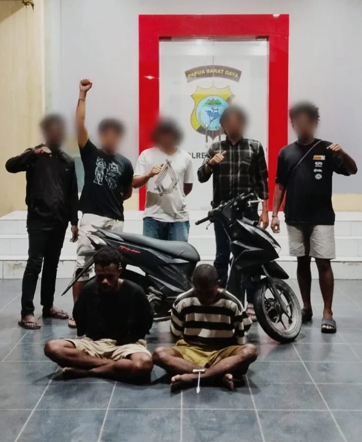 Tim Resmob Malawili Bekuk Komplotan Curanmor di Km 10 Sorong