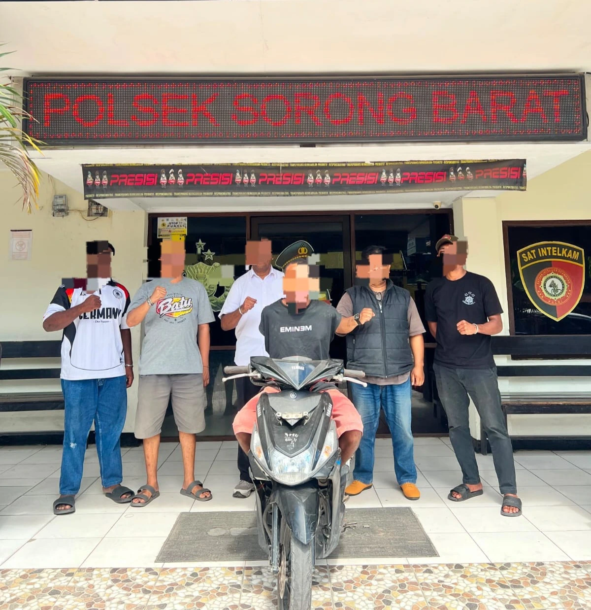 Tim Elang Polsek Sorong Barat Ringkus Terduga Pelaku Curanmor di Waisai, Dua Rekan Masih Diburu