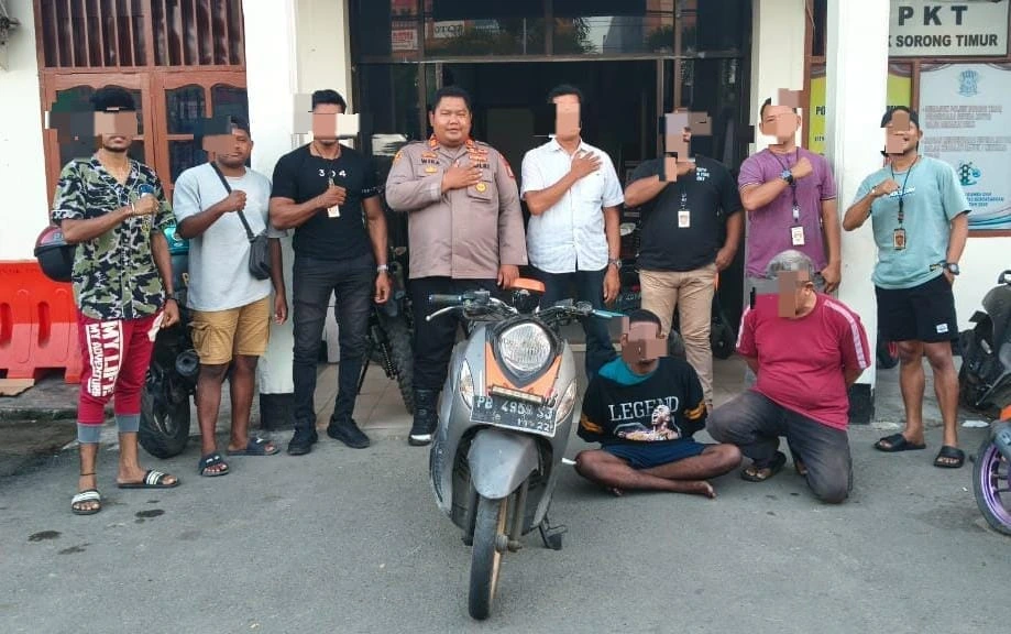 Tim Paniki Polsek Sorong Timur Tangkap Terduga Spesialis Jambret di Kota Sorong