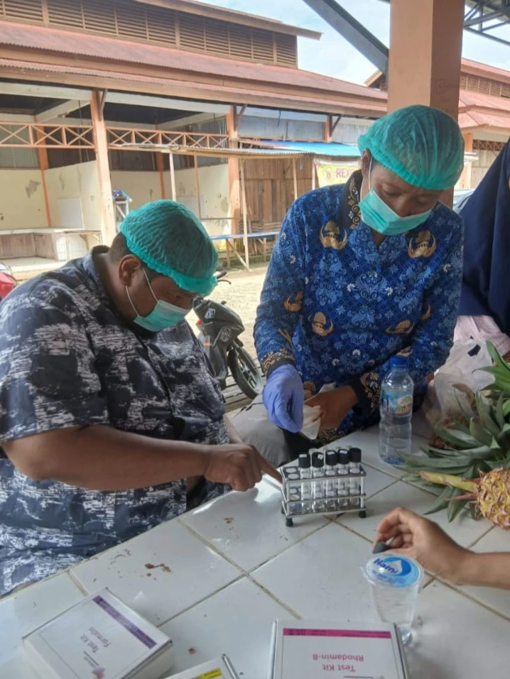 Uji Keamanan Pangan di Pasar Mariat, Seluruh Sampel Makanan Dinyatakan Aman