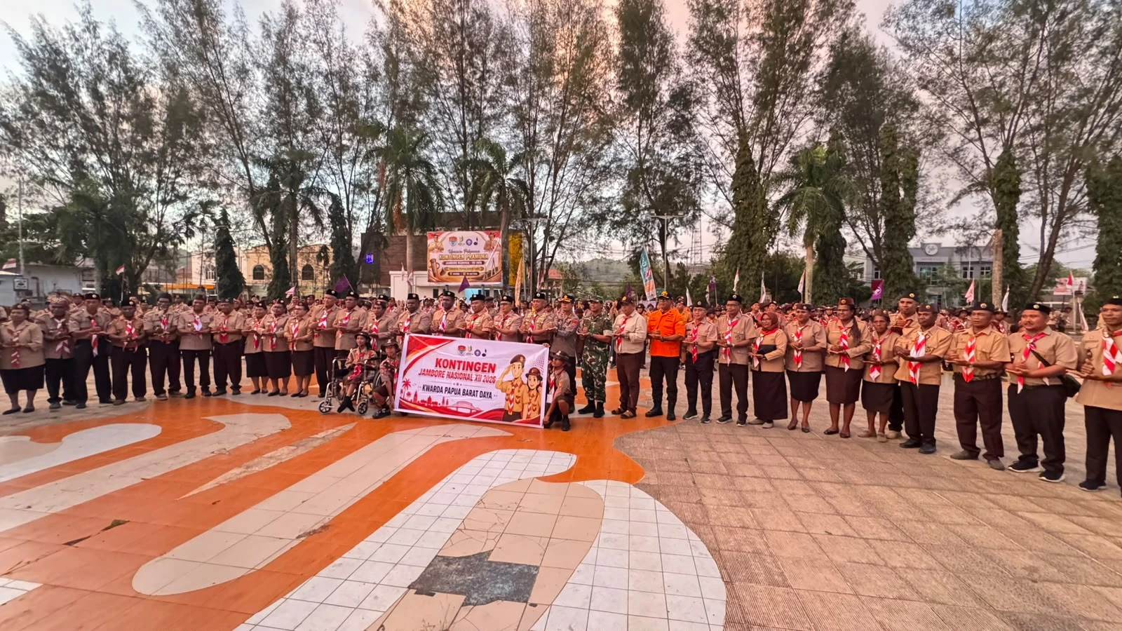 Dirbinmas Polda Papua Barat Daya Hadiri Pelepasan Kontingen Pramuka ke Jambore Nasional XII 2026