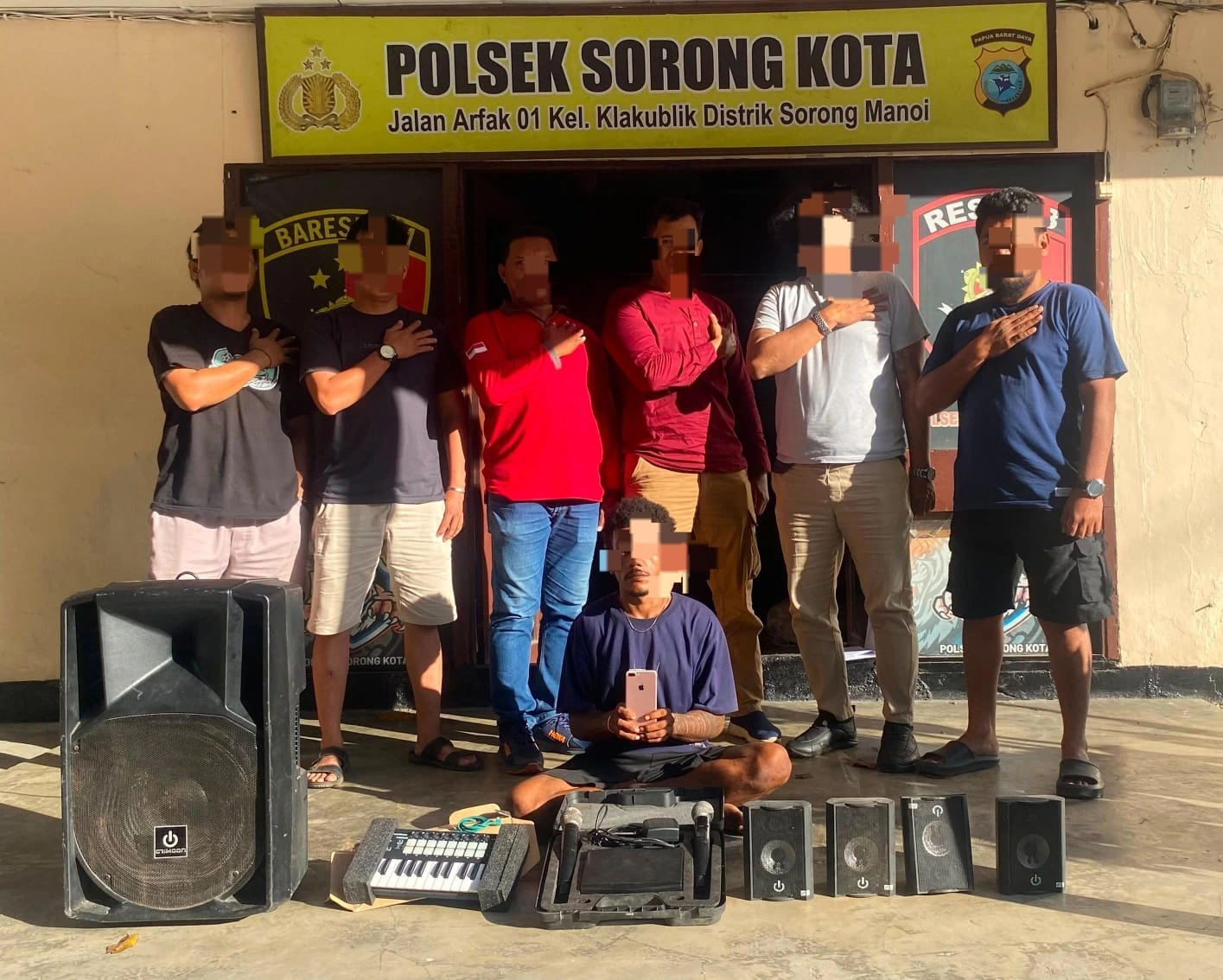 Team Macan Polsek Sorong Kota Ringkus Pelaku Curat Spesialis Pembobol Rumah di Klaligi