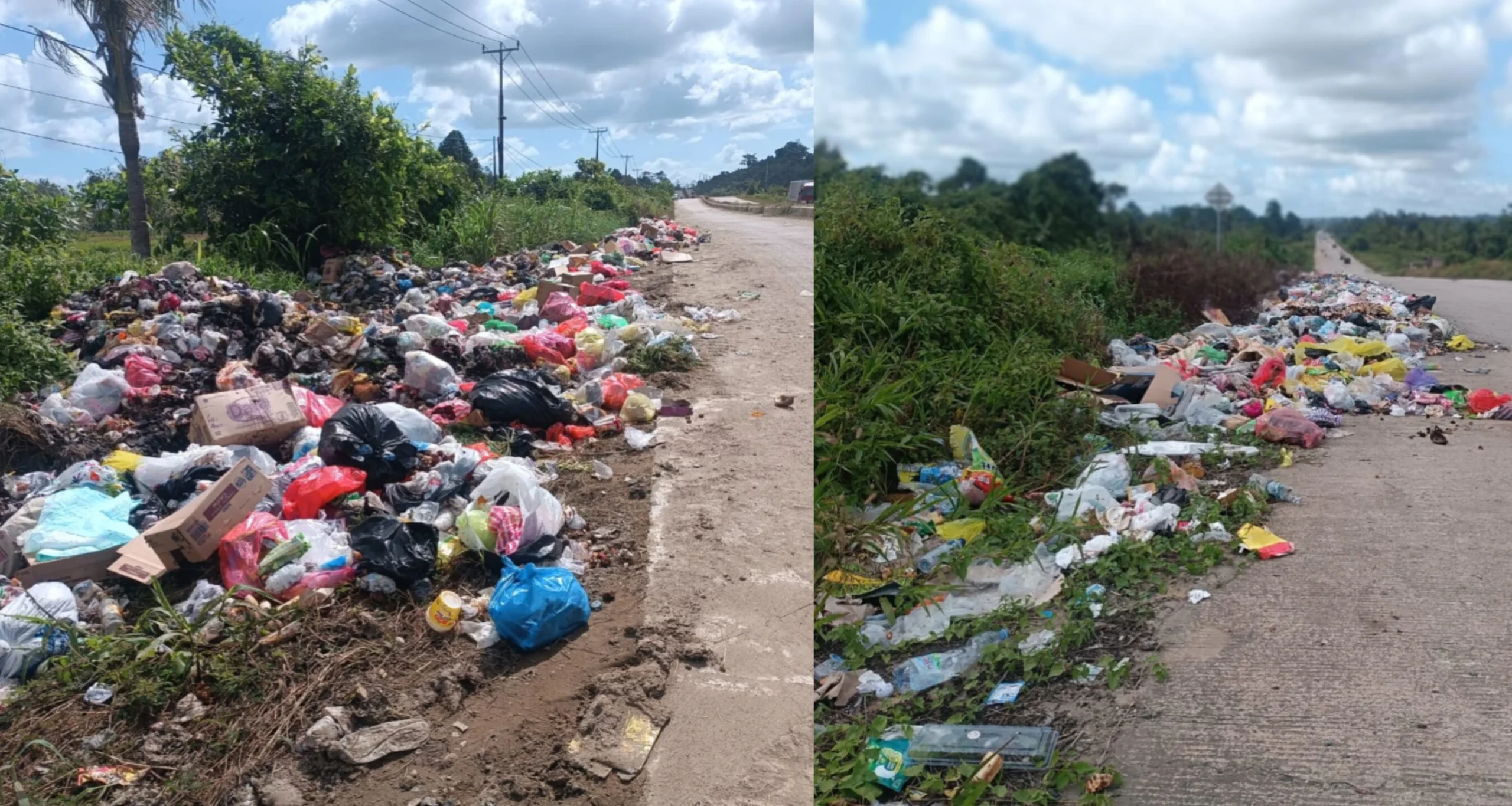 Sampah Menumpuk di Mariat Pantai dan Jalan Bandara, Warga Desak Pemkab Sorong Bertindak Cepat