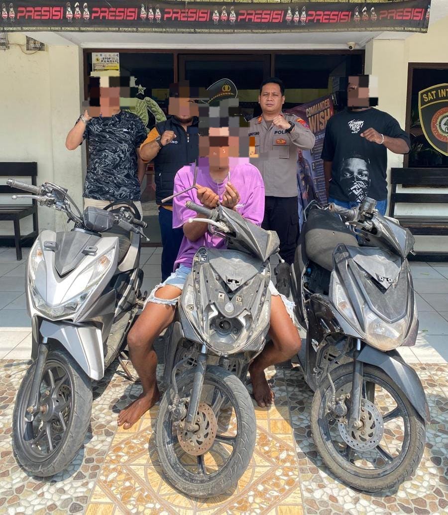 Team Elang Bekuk ASF Terduga Spesialis Curanmor, Tiga Pelaku Lain Masih Diburu