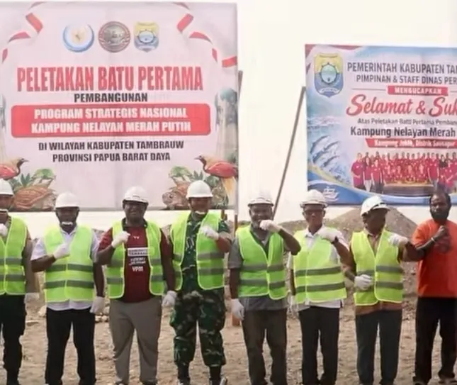 Dongkrak Ekonomi Pesisir, Pemkab Tambrauw Mulai Bangun Kampung Nelayan Merah Putih di Kampung Jokte
